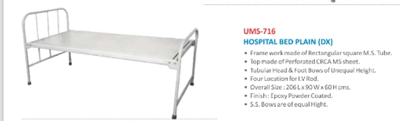 Uni Kajal Plain Deluxe Hospital Bed